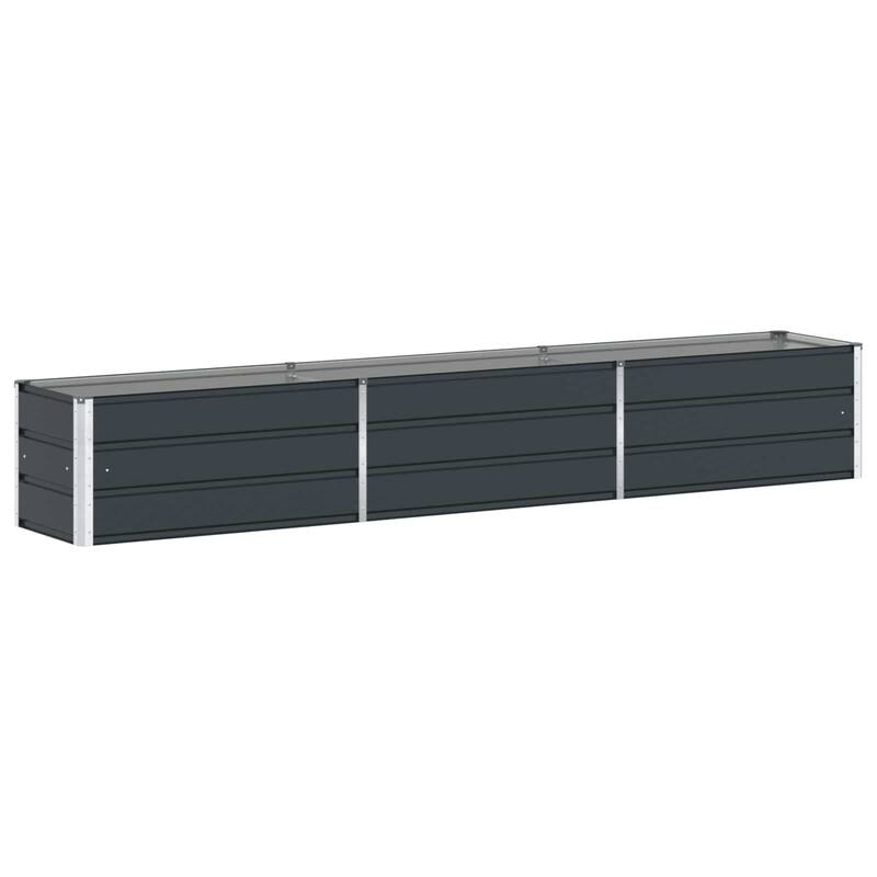 vidaXL Planter in Galvanised Steel - 39.37 x 19.69 x 17.72