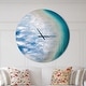 preview thumbnail 1 of 8, Designart 'Agate beautiful colorful slices and texture' Oversized Modern Wall CLock 36 in. wide x 36 in. high