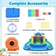 preview thumbnail 4 of 8, Gymax Inflatable Water Slide Park w/Double Slides Splash Pool 860W - Multi-colored