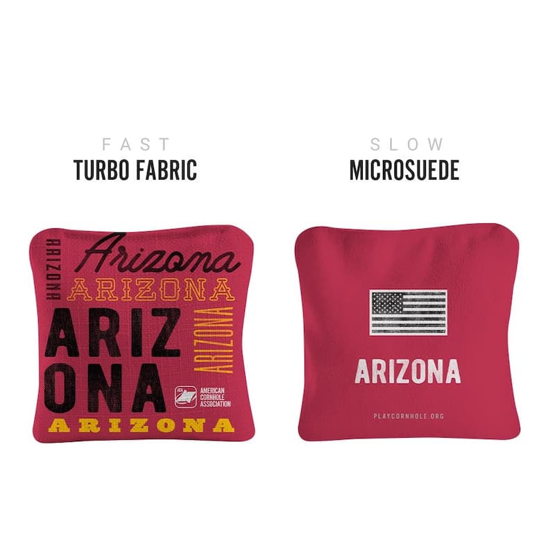 Arizona Football Red Dual Sided Cornhole Bags