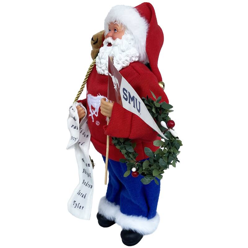 NCAA 12" Southern Methodist University Proud Santa
