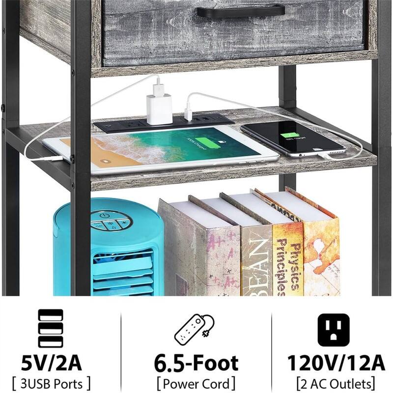 Night Stands with Charging Station