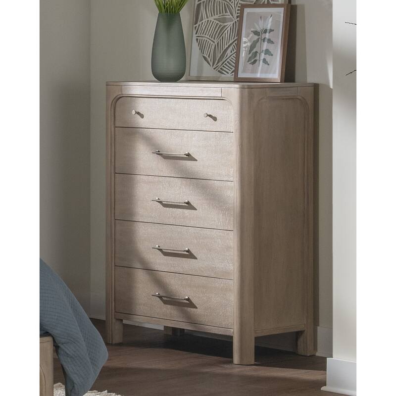 Solano 5-drawer Bedroom Chest of Drawers Weathered Mango