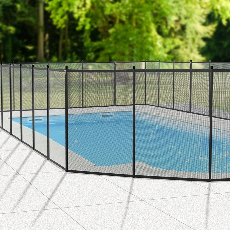 12 Ft. Swimming Pool Fence Garden Fence Black