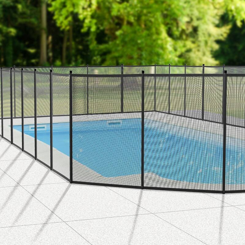 Swimming Pool Safety Fence for Inground Pool (1-Piece) - 12 x 5 ft