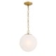 preview thumbnail 7 of 6, Minka Lavery 5212 Marbelle 10" Wide Mini Pendant with Etched Alabaster