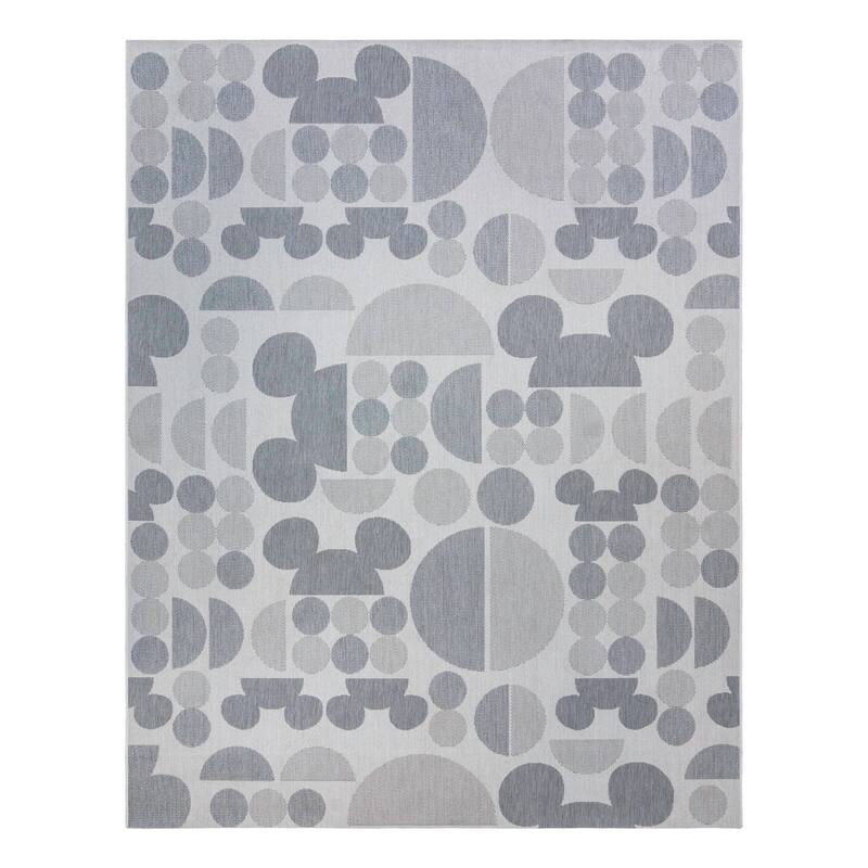 Disney Mickey Mouse Studio Modern Classic UV Protected Polypropylene Flatweave Indoor/ Outdoor Area Rug Collection