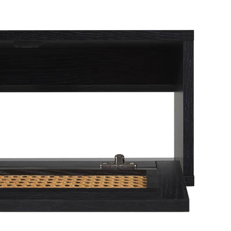 Middlebrook Scandi Faux Rattan-Door Floating TV Stand