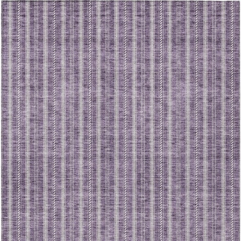 HomeRoots Striped Transitional Rectangle Outdoor Rug