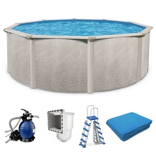 Aquarian Phoenix 15ft x 52in Above Ground Swimming Pool Kit & Pump & Ladder Kit