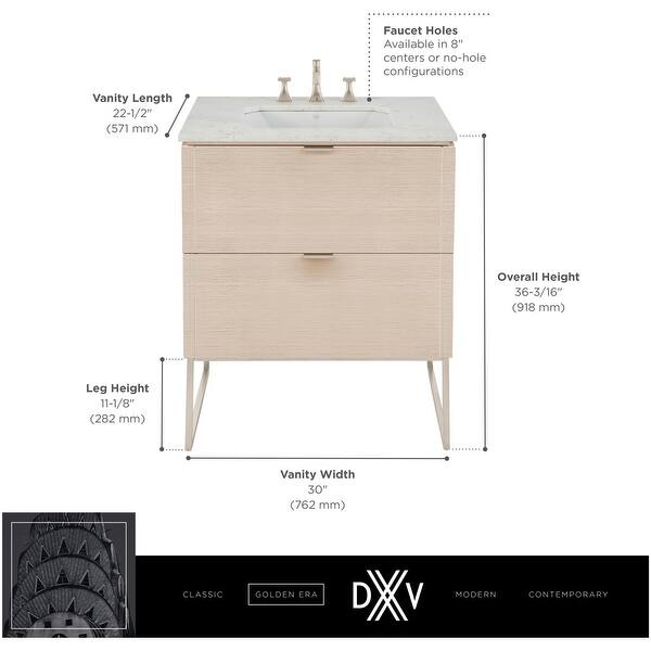 DXV Belshire 30Inch Vanity Natural Oak Bed Bath & Beyond 39643939