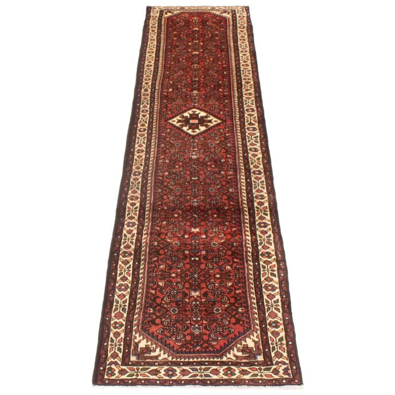 ECARPETGALLERY Hand-knotted Andelz Copper Wool Rug - 2'6 x 12'5