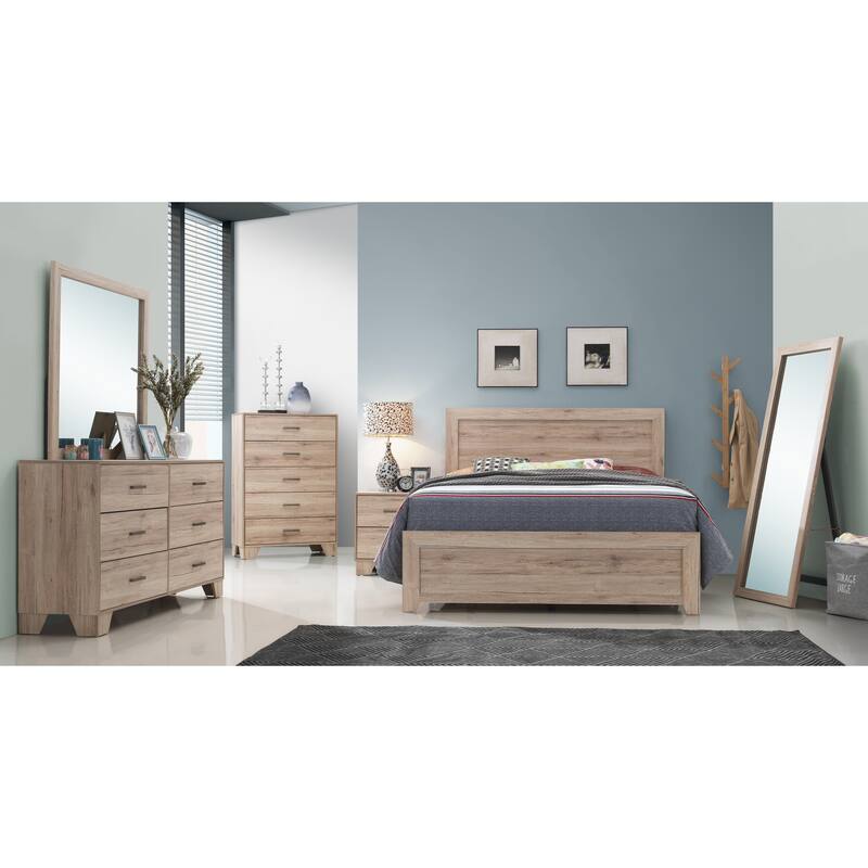 Stella Transitional Distressed Grey Finish 6-drawer Double Dresser