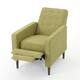 Mervynn Mid-Century Modern Button Tufted Fabric Recliner by Christopher Knight Home