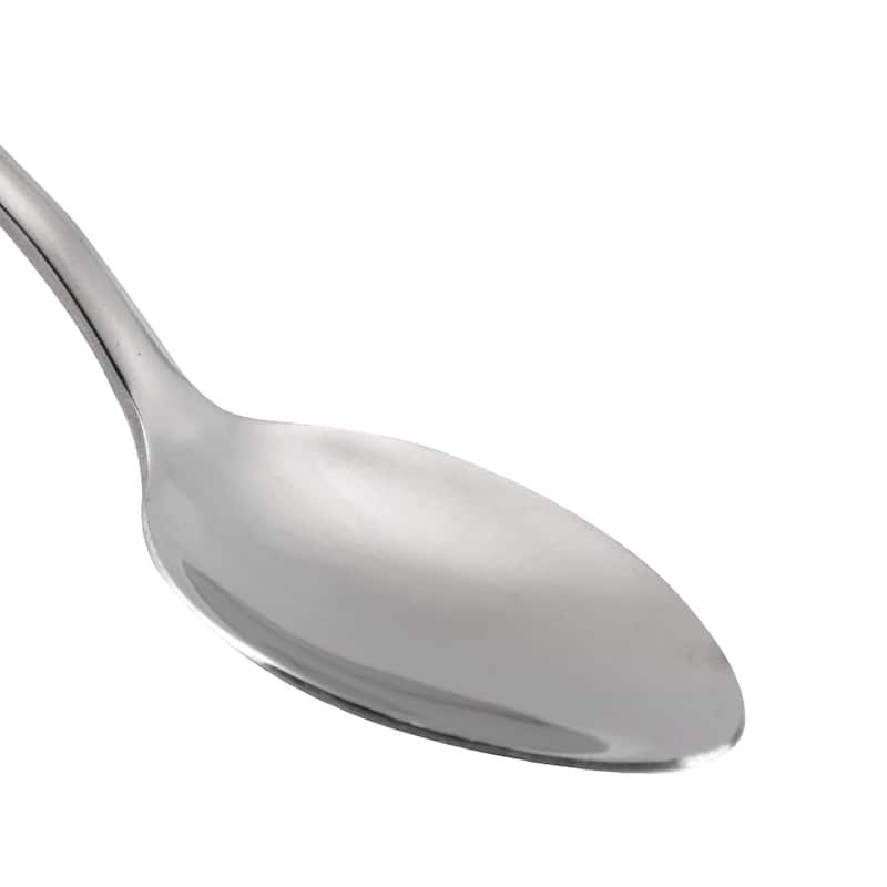 Caffee Shop Stainless Steel Flatware Tea Spoons Scoops Porridge Silver Tone 5pcs - Silver Tone