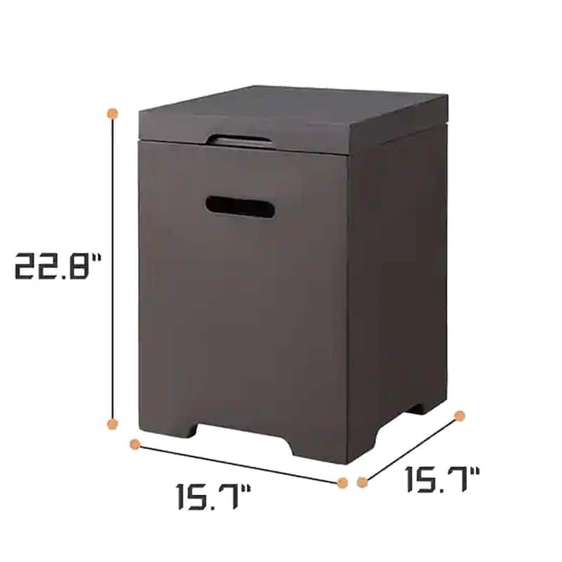 AVAWING 56" Patio Propane Fire Pit Table 50,000 BTU Rectangle Concrete Fire Pit Table