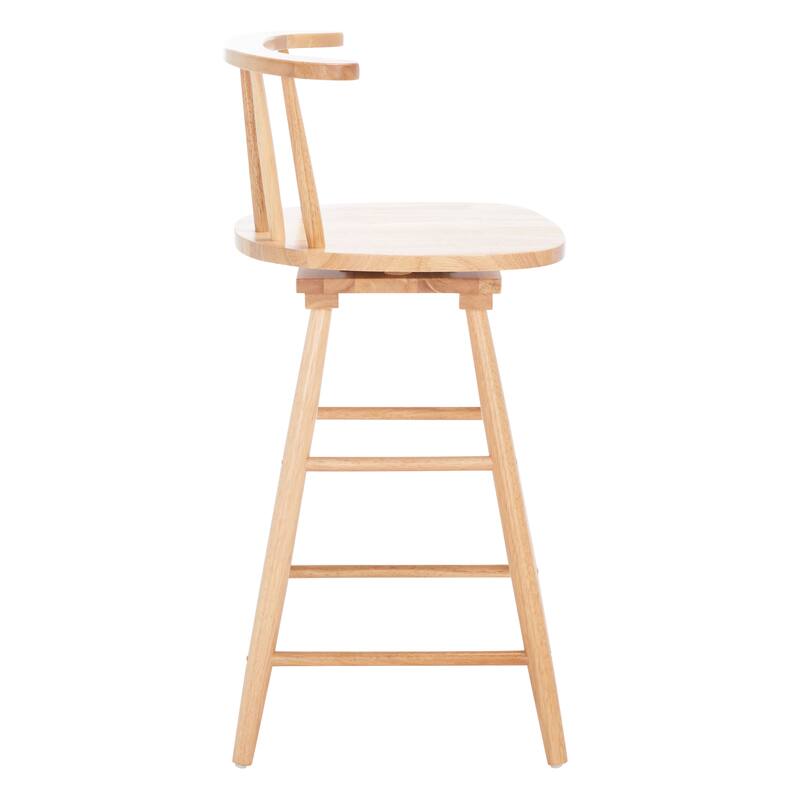 SAFAVIEH Gunnlaug Swivel 25-inch Counter Stool - 21 In. W x 17 In. D x 36 In. H - 21Wx17Dx36H