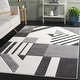 preview thumbnail 5 of 84, SAFAVIEH Hollywood Tatianna Mid-Century Modern Abstract Rug 2'7" x 5' - Ivory/Grey - Rectangle