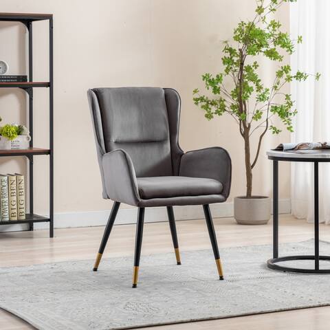 Nestfair Modern Home Office Velvet Accent Chair Comfy Arm Chair