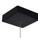 preview thumbnail 9 of 10, VONN Lighting Atria 51" LED Side Canopy Adjustable Chandelier Black - 51.25"L x 51.25"W x 158.75"H