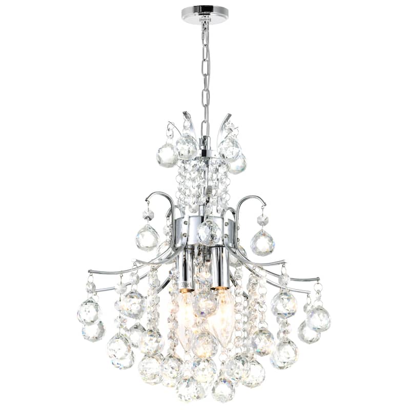 Princess 3 Light Mini Chandelier With Chrome Finish - Chrome
