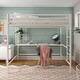 preview thumbnail 22 of 21, The Novogratz Maxwell Metal Loft Bed with Desk & Shelves