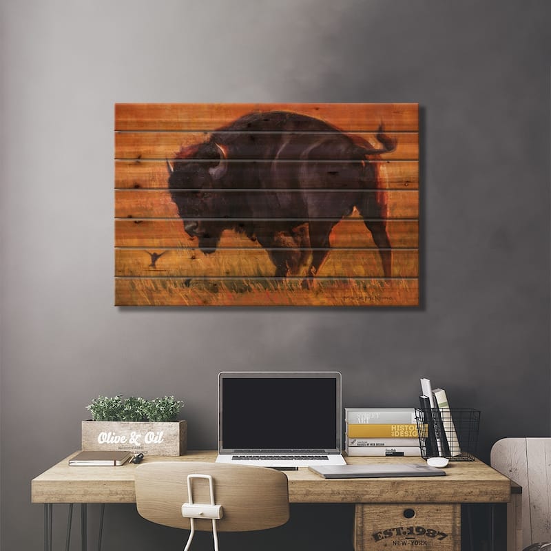 A Fleeting Diversion Print On Wood by Mark McKenna - Multi-Color