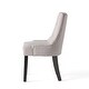 preview thumbnail 13 of 70, Cheney Contemporary Tufted Dining Chairs (Set of 2) by Christopher Knight Home - 21.50" L x 25.00" W x 36.00" H