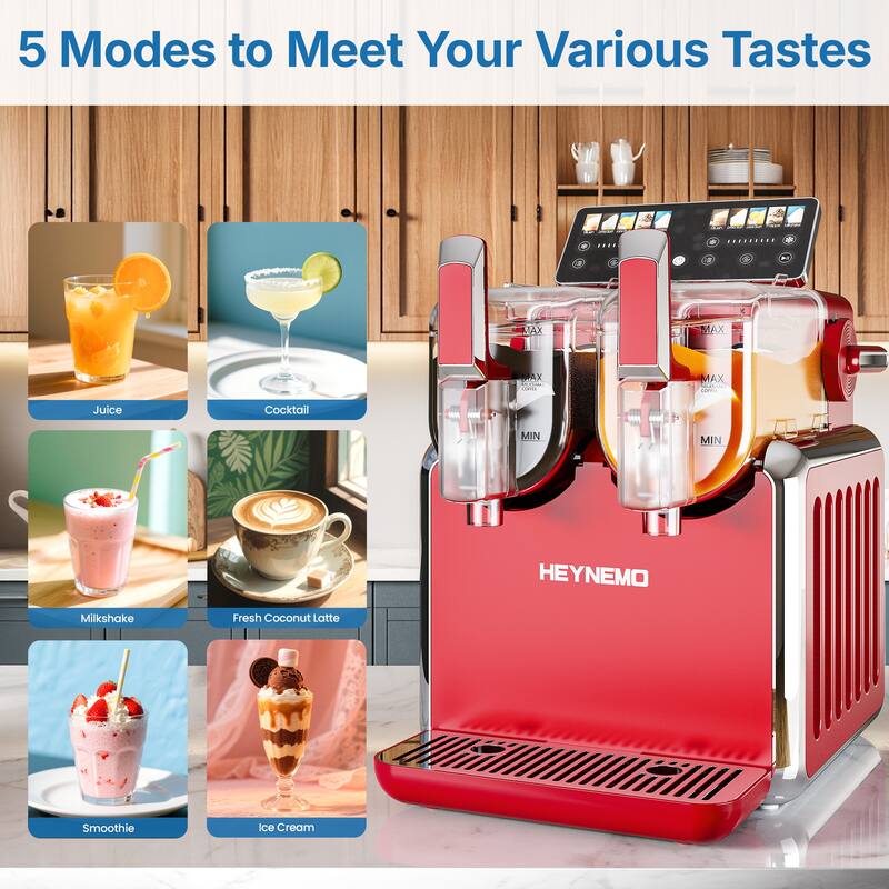 Dual-Tank Slush Machine for Home