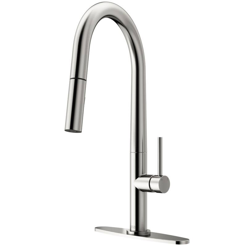 VIGO Greenwich 18" H Single Handle Pull-Down Sprayer Kitchen Faucet