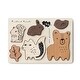 preview thumbnail 1 of 3, Wee Gallery Wooden Tray Puzzle - Woodland Animals