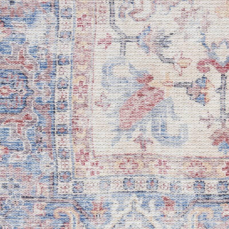 Cihu Power Loomed Distressed Floral Traditional Soft Area Rug By HomeRoots - 60' X '36' X '0.28
