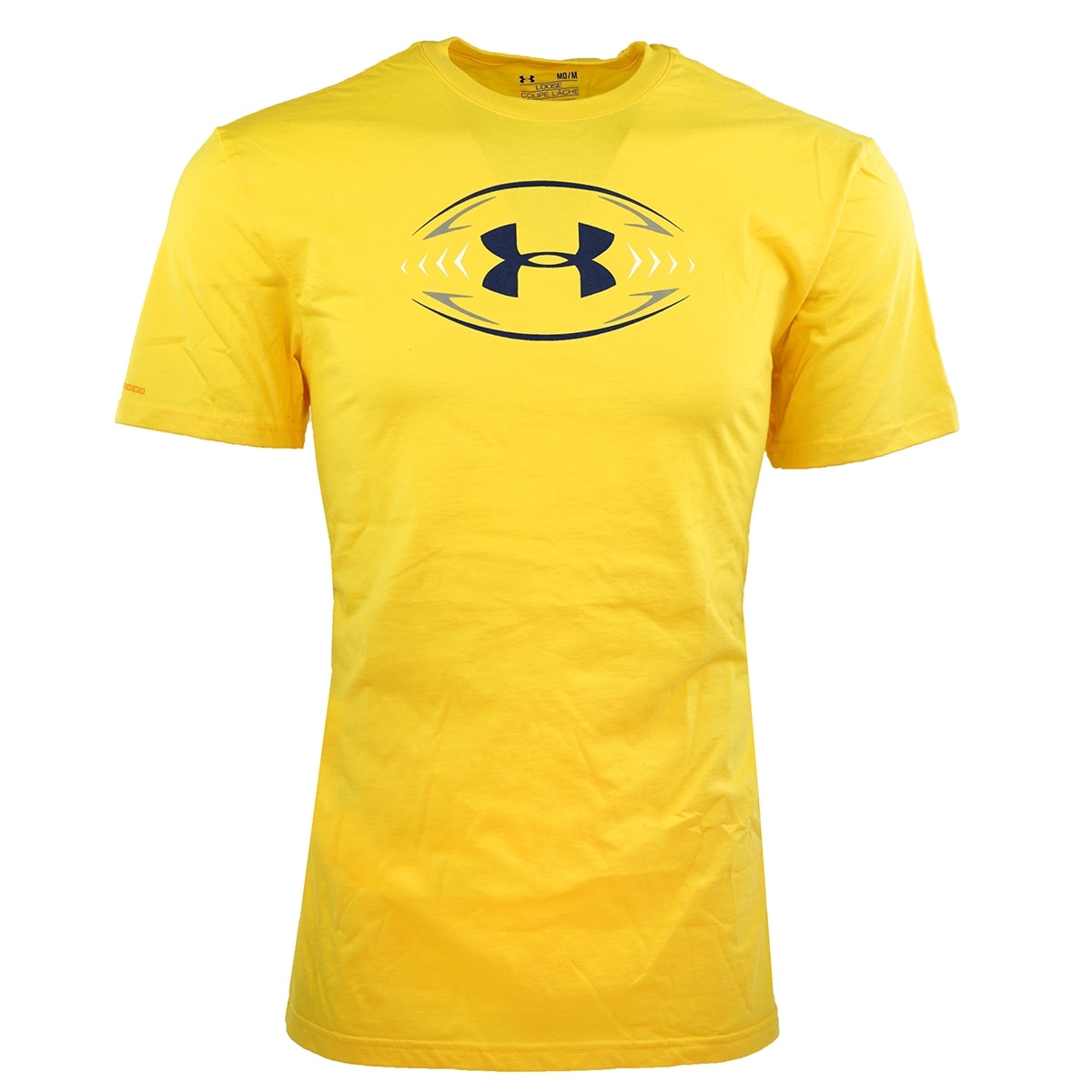 black and yellow under armour shirt