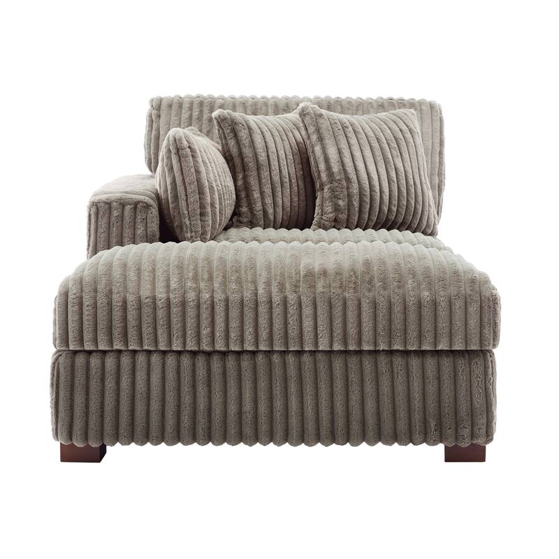 Modern Indoor Chaise Lounge Couch with Pillows