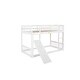 preview thumbnail 12 of 38, Floor Bunk Bed with Climbing Ramp,Ladder and Safety Guardrail,Twin Over Twin for Bedroom