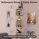 preview thumbnail 4 of 25, NOVA FURNITURE 5 Tiers Floating Teen Wall Mount Corner Bookcase and Bookshelf, Home Decor Display Shelves for Small Space Living White