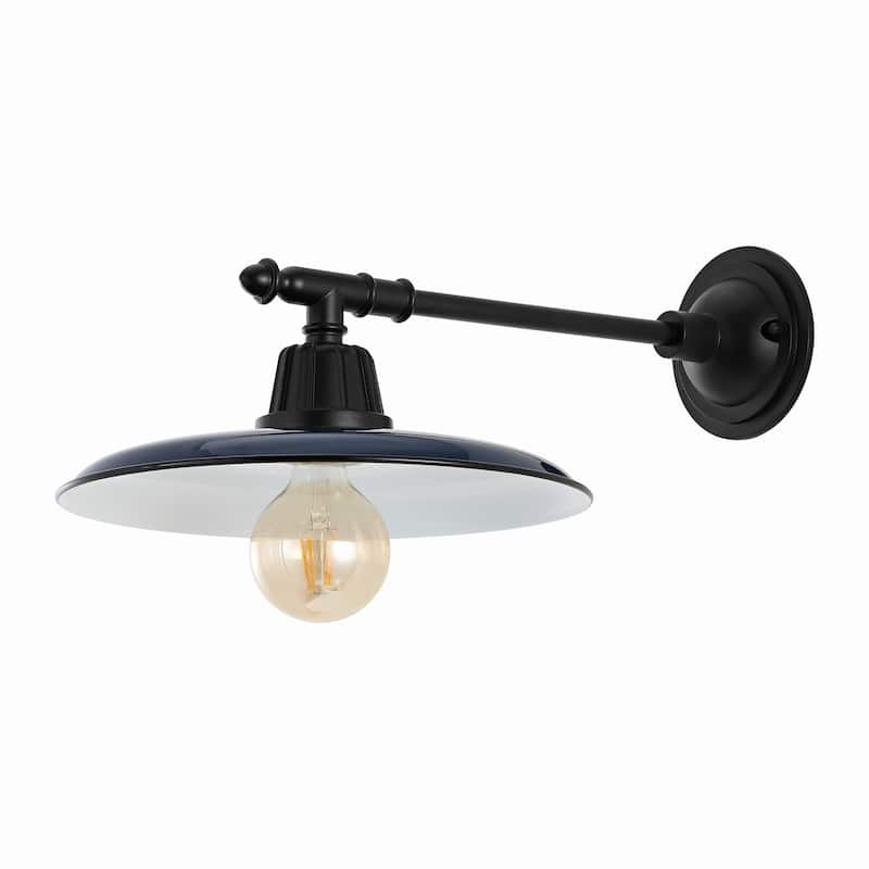 Jasper 12" Farmhouse Indoor/Outdoor LED Victorian Arm Sconce