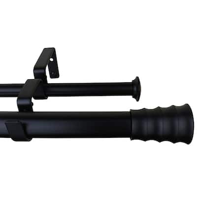 Meriville 1-Inch Diameter Oakley Double Window Curtain Rod