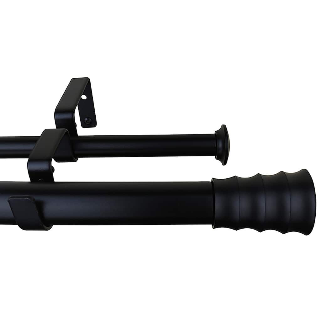 Meriville 1-Inch Diameter Oakley Double Window Curtain Rod
