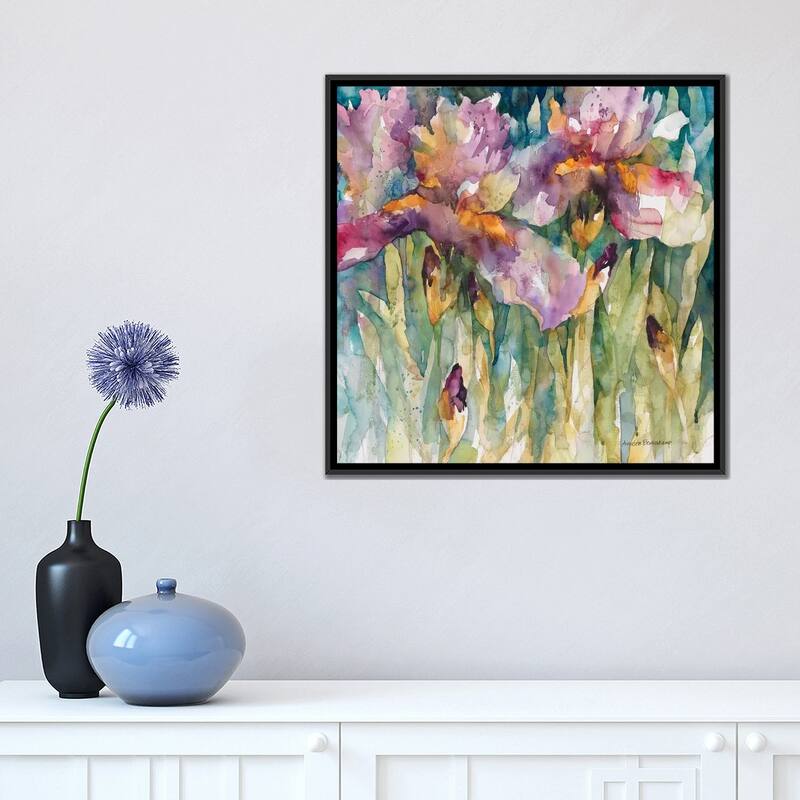 iCanvas "Siberian Iris" by Annelein Beukenkamp Framed Canvas Print