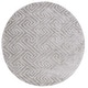 preview thumbnail 41 of 65, SAFAVIEH Tahoe Shag Nieki Geometric 1.2-inch Thick Rug 6'7" Round - Grey - Round