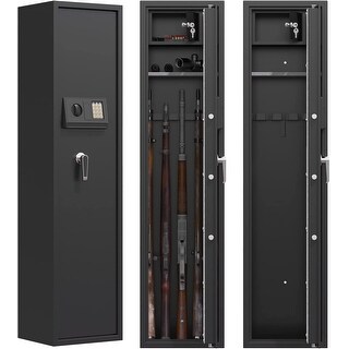 Adjustable Large Gun Safe Modenside Lock Box Large Metal Gun Cabinet ...