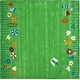 preview thumbnail 9 of 11, SAFAVIEH Handmade Kids Jasmyn Wool Rug 6' Square - Green/Multi