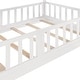 preview thumbnail 14 of 47, Elegant Twin Over Twin Bunk Bed with Low Slide, Built-in Ladder and Guardrails, Maximized Space, Solid Construction, White