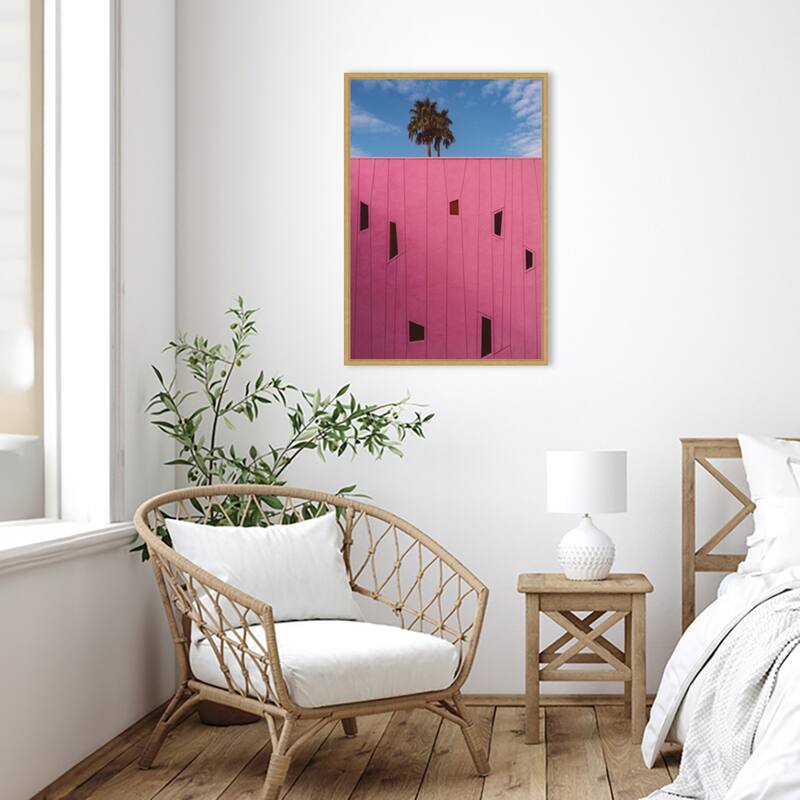 Palm Springs Vibes III by Bethany Young Framed Canvas Wall Art Print - Sylvie Bright Gold