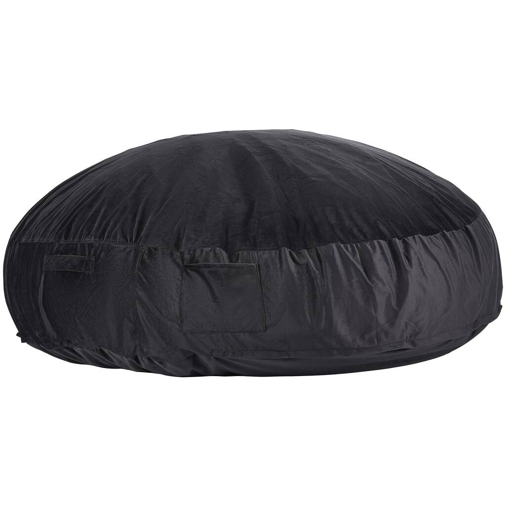 Comfortable Round Bean Bag Chair with Washable Cover for Adults and Kids - 72 x 72 x 20 inches