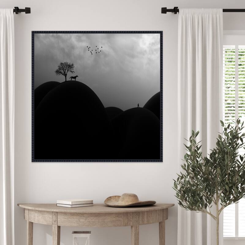 We by Hadi Malijani Framed Canvas Wall Art Print