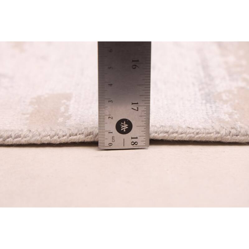 ECARPETGALLERY Hand-knotted Legacy Grey Silk, Wool Rug - 7'11 x 9'11