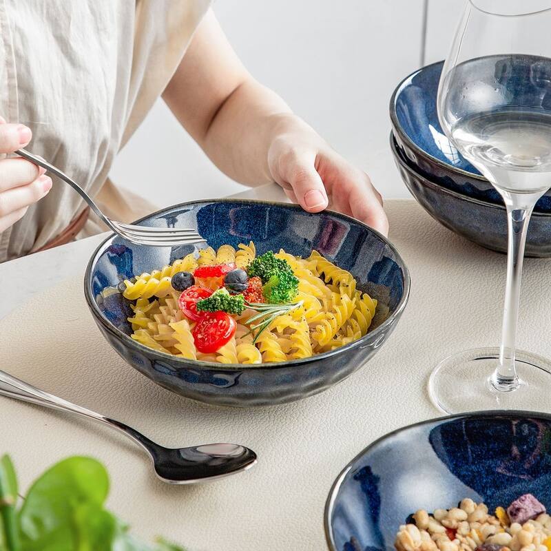 vancasso Starry Stoneware 4-Piece 24 Oz Cereal Bowl - round