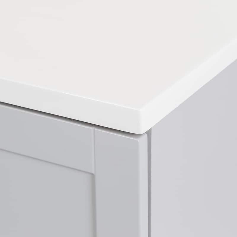 Spring Mill Cabinets Emlyn 24.5" Bathroom Vanity With Drawer and White Sink Top